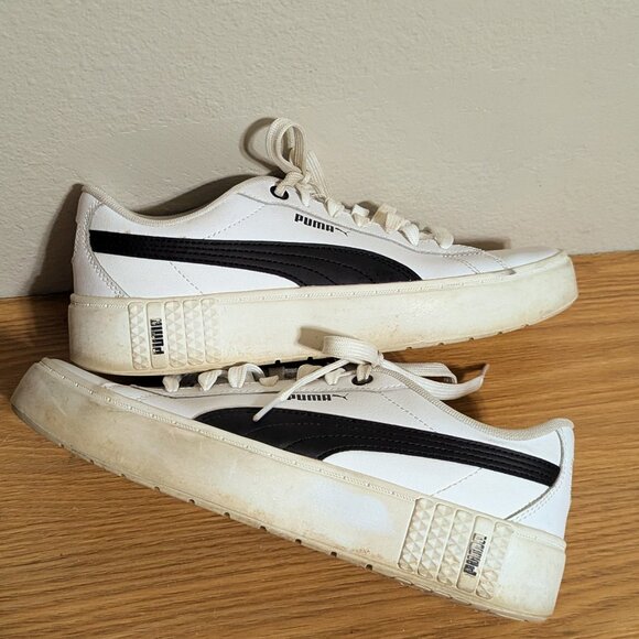 PUMA SMASH V2 PLATFORM SNEAKERS SIZE 8 - Picture 4 of 9